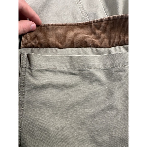 L.L.‎ Bean Original Field Chore Coat Mens XL Tan Cotton Canvas Corduroy Collar - Picture 4 of 7